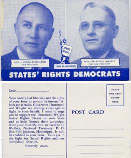 Click for Full View of Thurmond Wright 1948 Postcard